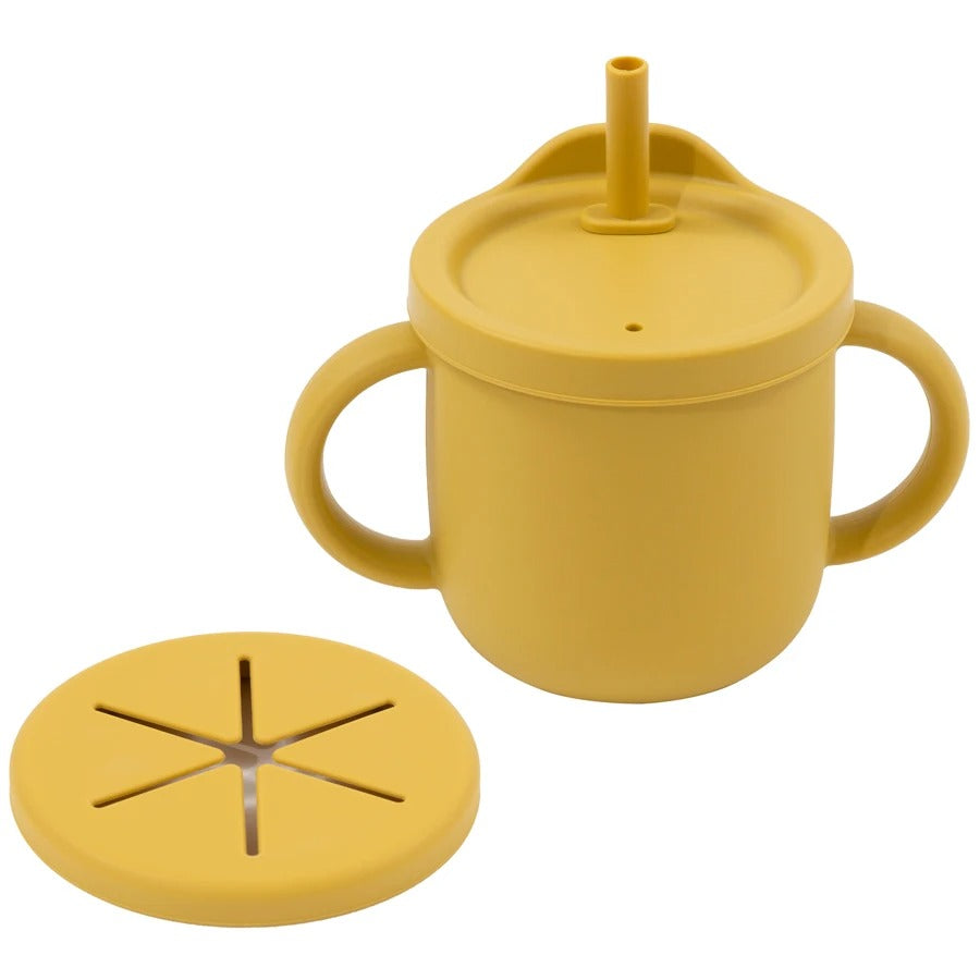 New Design Portable Multi-Function Drinking Cup Baby Feedin Liquid Feed Leak-Proof Straw Cup Food Storage Snack Cup