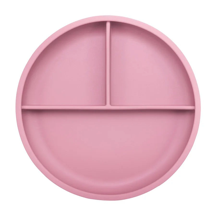 Cute Pure Color Weaning Children's Tableware Feeding Suction Plate Training Bowl Dining Appliance Food Grade Baby Accessories