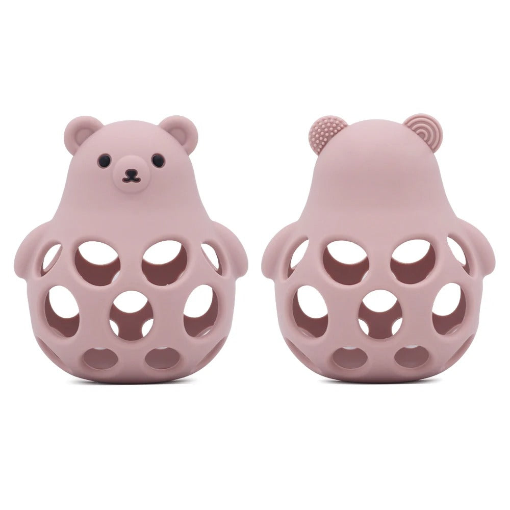 1Pcs Silicone Baby Teether Toys Cartoon Animal Shape Teethers Ring Sensory Toys For Toddlers BPA Free Chewing Toy Accessories