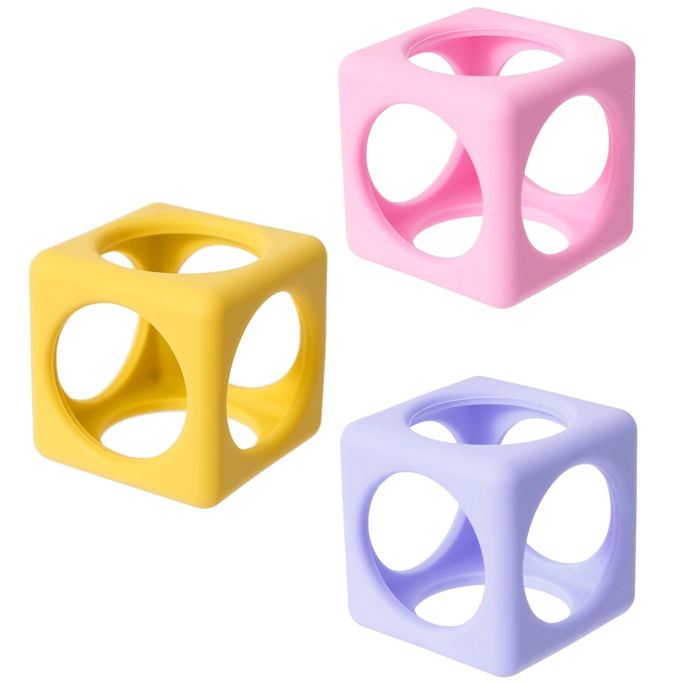 1Pcs Baby Silicone Teether Toys BPA Free Silicone Square Nursing Teething Chewing Toy Kids Teether Toys Baby Molar Accessories