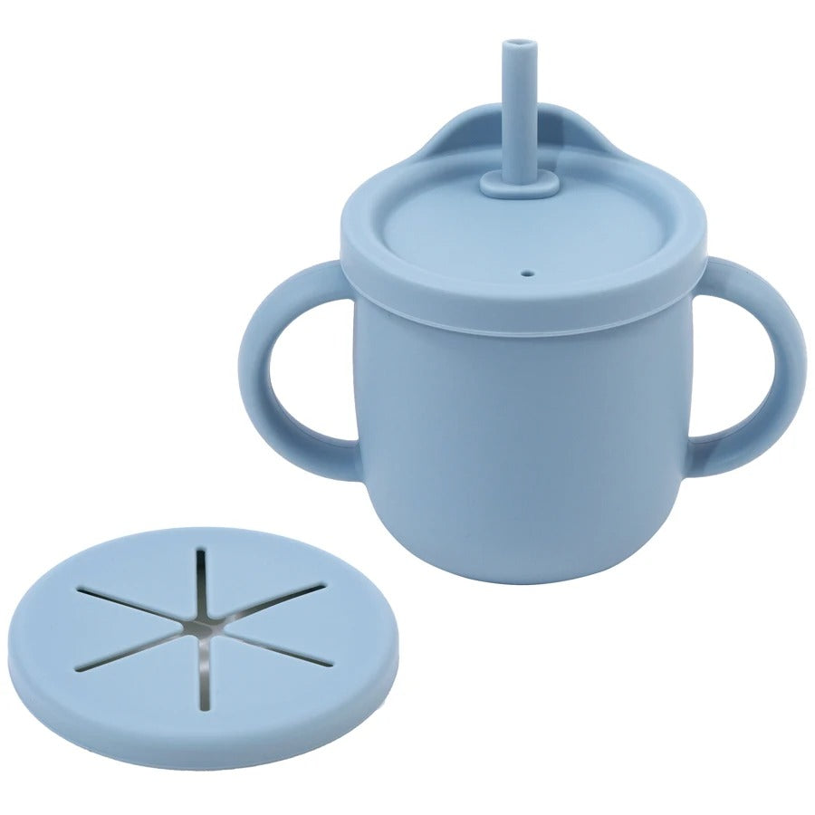 New Design Portable Multi-Function Drinking Cup Baby Feedin Liquid Feed Leak-Proof Straw Cup Food Storage Snack Cup
