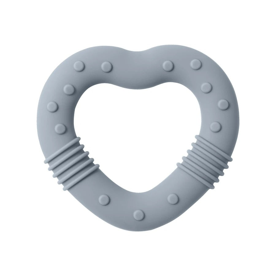 1PCS Silicone Baby Teether Toy BPA Free Love Heart Shape Molar For Newborn Teether Chewing Toys Teething Ring Baby Accessories