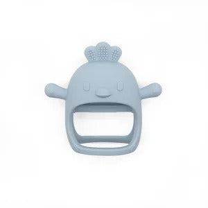 1Pcs Baby Teether Gloves Kids Cartoon Chick Shape Teether Toy Silicone Dental Care Gums Anti-eating Hand Molar Baby Accessorie