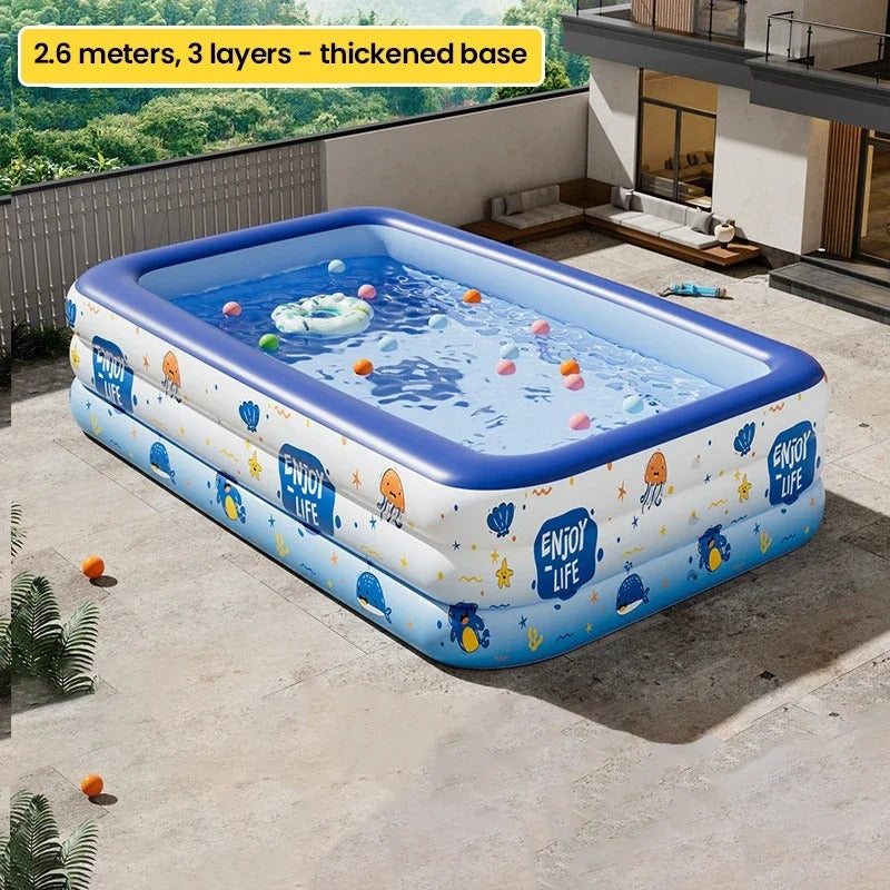 Swimming Pool Inflatable 1.5/1.8/2.1/2.6/3 Meters Indoor Outdoor Household Portable Inflatable Swimming Pool Children Water Toys