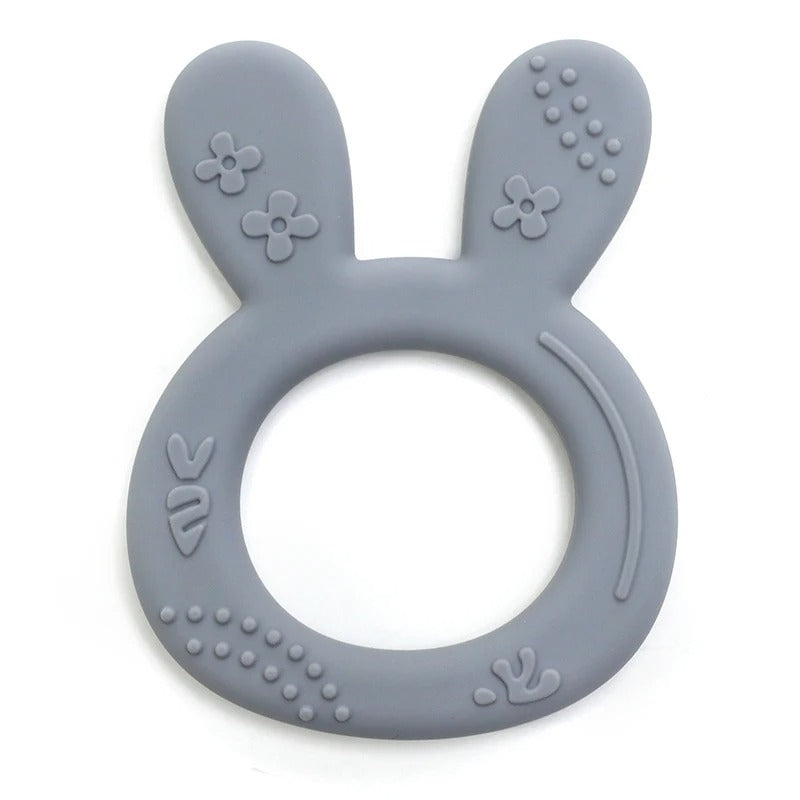 1PCS BPA Free Baby Silicone Teether Toy Cute Chewing Teething Toys Kids Teething Ring Sensory Toys For Toddlers Teether Toy