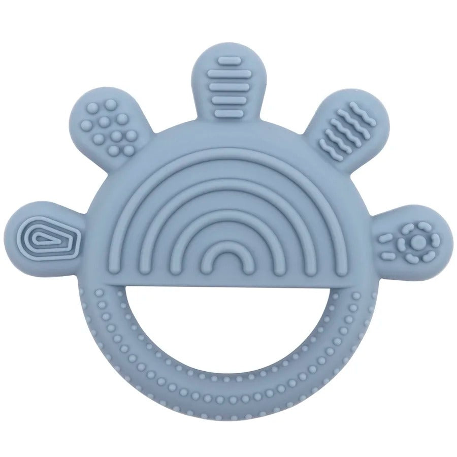 1pc Silicone Teether Toy BPA Free 0-12 Baby Toys Teething Ring Sensory Toys For Kids Chewing Teething Soothing Toys Accessories