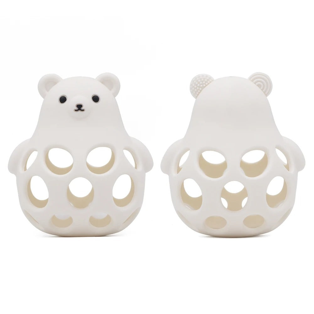 1Pcs Silicone Baby Teether Toys Cartoon Animal Shape Teethers Ring Sensory Toys For Toddlers BPA Free Chewing Toy Accessories