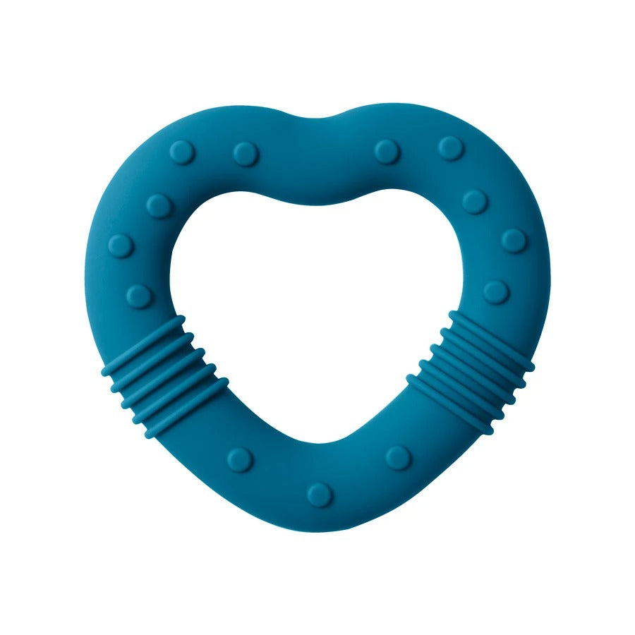 1PCS Silicone Baby Teether Toy BPA Free Love Heart Shape Molar For Newborn Teether Chewing Toys Teething Ring Baby Accessories