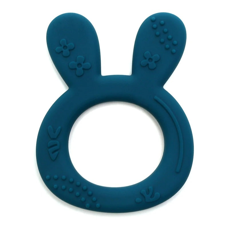 1PCS BPA Free Baby Silicone Teether Toy Cute Chewing Teething Toys Kids Teething Ring Sensory Toys For Toddlers Teether Toy