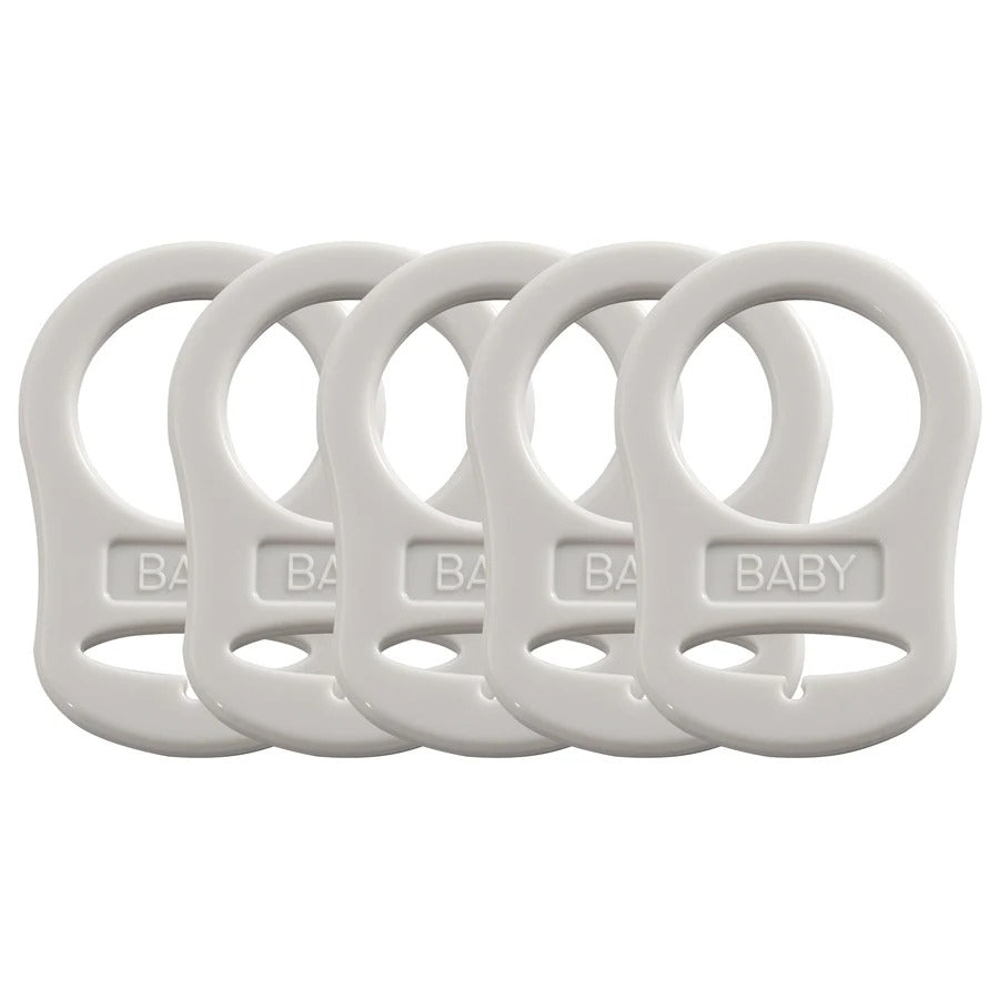 5PCS Soft Silicone Baby Dummy Pacifier Holder Clip Adapter Button Baby Mam Ring Newborn Nipple Teether Toys Baby Accessories