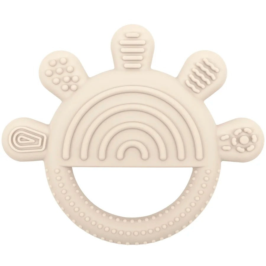 1pc Silicone Teether Toy BPA Free 0-12 Baby Toys Teething Ring Sensory Toys For Kids Chewing Teething Soothing Toys Accessories