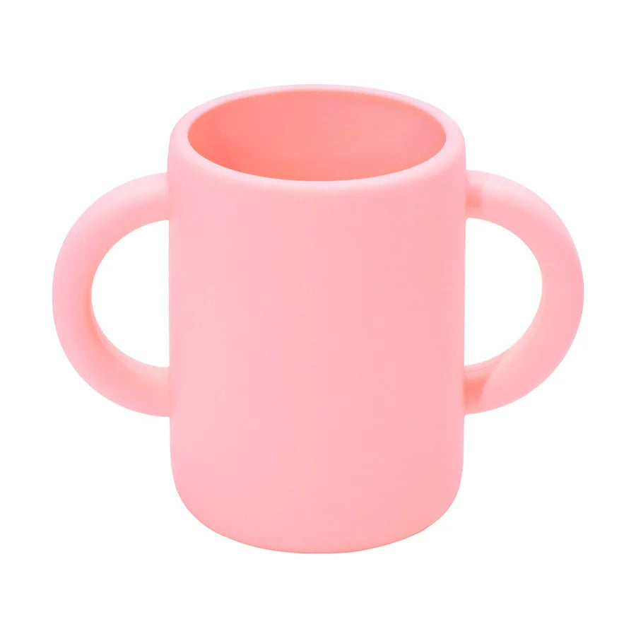 Baby Silicone Feeding Toddler Cups Tableware Child Bottle Learning Drinking Cup With Handle BPA Free Baby Items