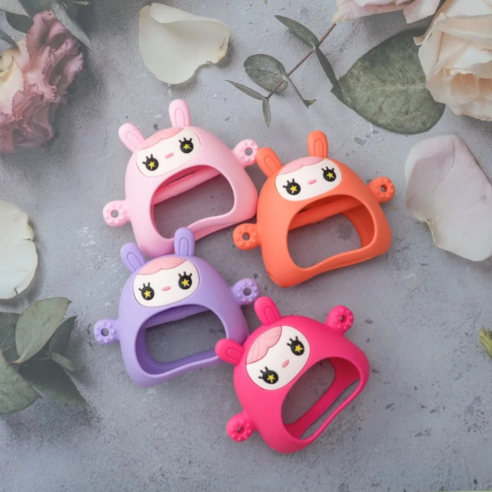 1PC Silicone Teether Toy BPA Free Baby 0-12 Toys Teething Gloves Sensory Toys For Kids Silicone Animal Soothing Molar Toys