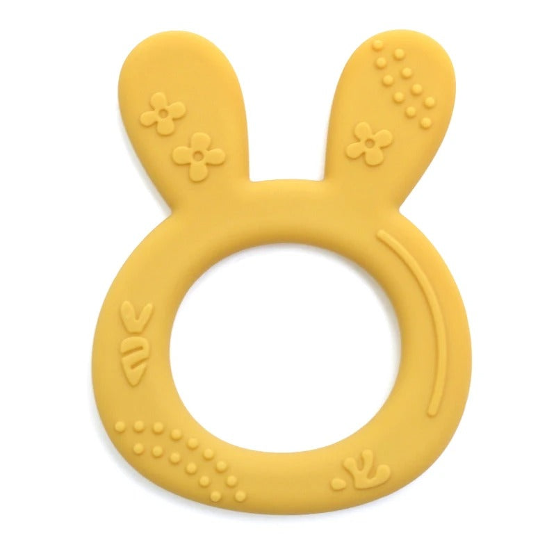 1PCS BPA Free Baby Silicone Teether Toy Cute Chewing Teething Toys Kids Teething Ring Sensory Toys For Toddlers Teether Toy