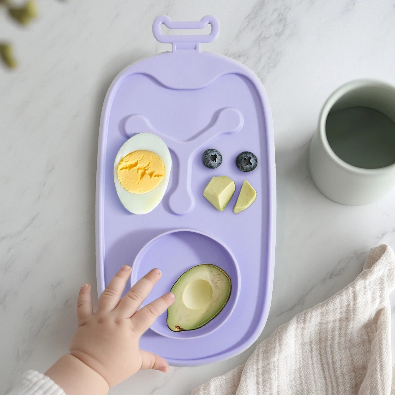 1PCS New Design Baby Silicone Bowl Anti-slip Feeding Dishes Plate Tableware For Training & Storage Portable Baby Shower Gift