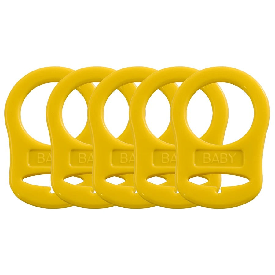 5PCS Soft Silicone Baby Dummy Pacifier Holder Clip Adapter Button Baby Mam Ring Newborn Nipple Teether Toys Baby Accessories