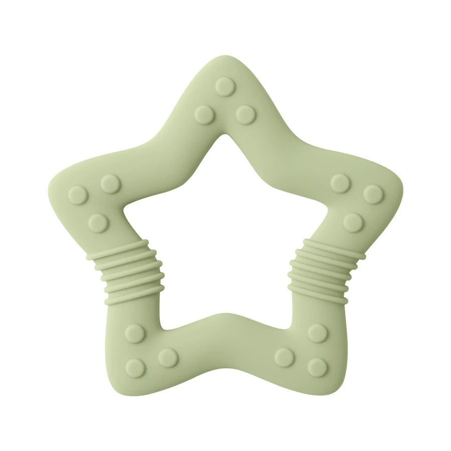 1PCS Silicone Baby Teether Toy BPA Free Cartoon Star Molar For Newborn Teether Chewing Toys Teething Ring Baby Accessories
