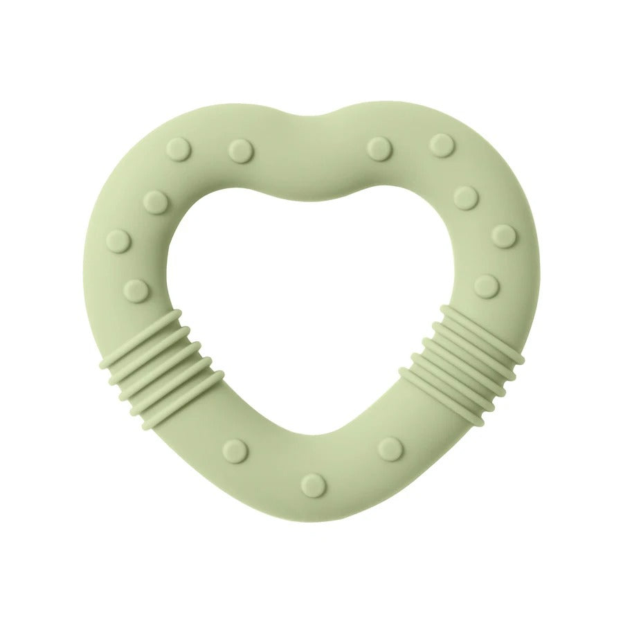 1PCS Silicone Baby Teether Toy BPA Free Love Heart Shape Molar For Newborn Teether Chewing Toys Teething Ring Baby Accessories