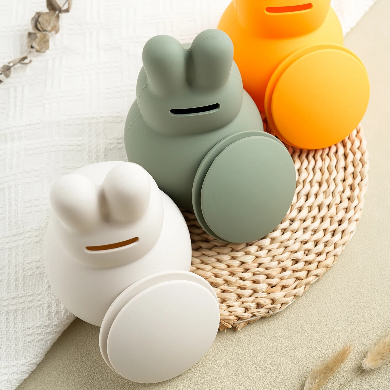1PCS Baby Silicone Piggy Bank Toddler Piggy Bank Money Boxes Cash Collection Money Container BPA-Free Silicone Box Baby Toy