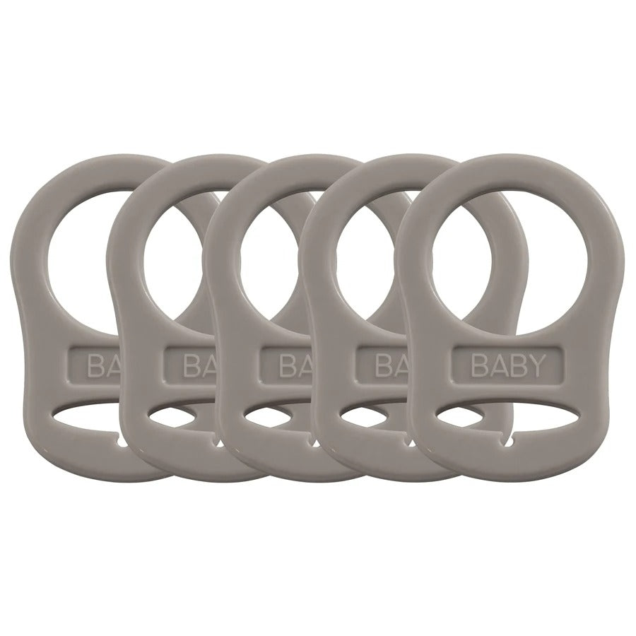 5PCS Soft Silicone Baby Dummy Pacifier Holder Clip Adapter Button Baby Mam Ring Newborn Nipple Teether Toys Baby Accessories