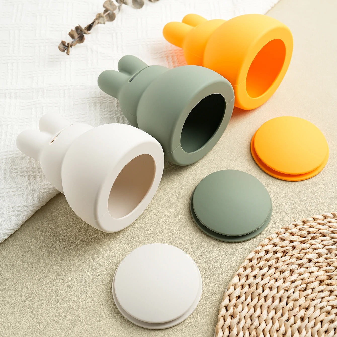 1PCS Baby Silicone Piggy Bank Toddler Piggy Bank Money Boxes Cash Collection Money Container BPA-Free Silicone Box Baby Toy