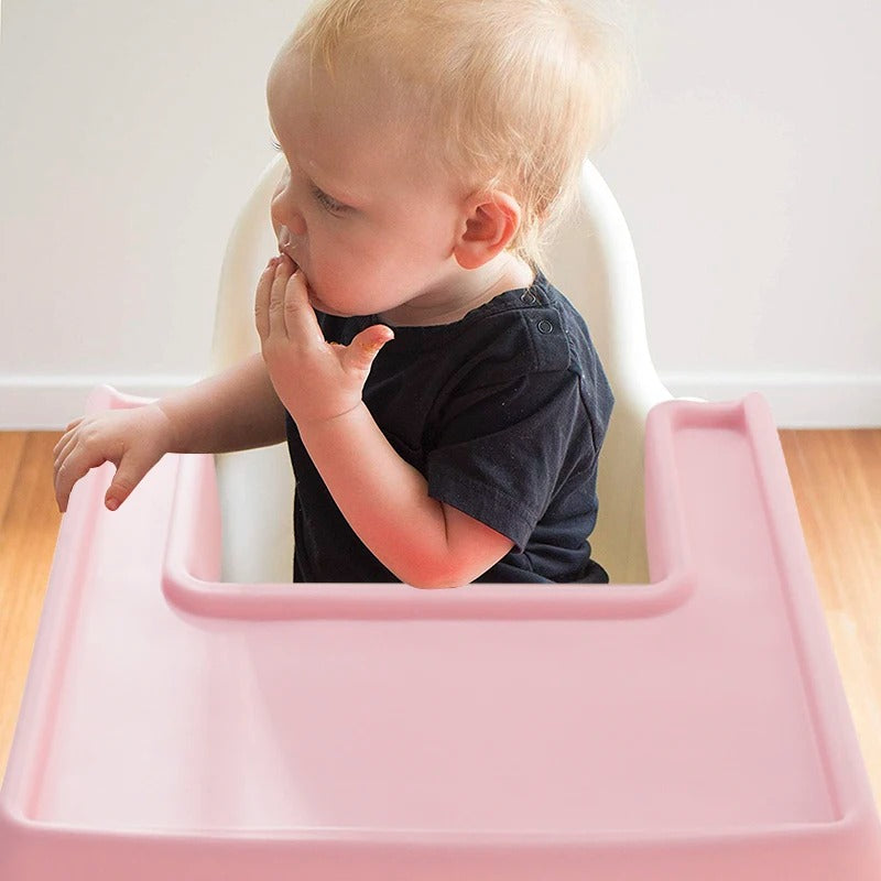 New Design BPA Free Coverage Silicone Placemat Baby Highchair Feeding Solid Food Plate Mat Children's Tableware