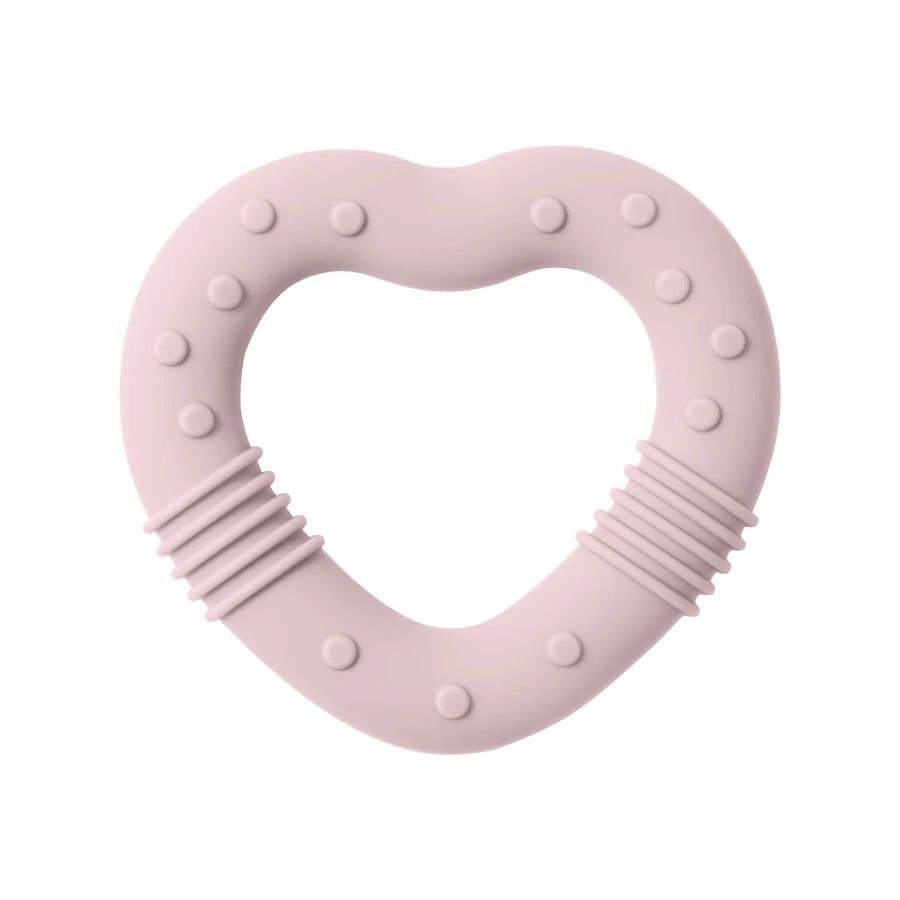 1PCS Silicone Baby Teether Toy BPA Free Love Heart Shape Molar For Newborn Teether Chewing Toys Teething Ring Baby Accessories