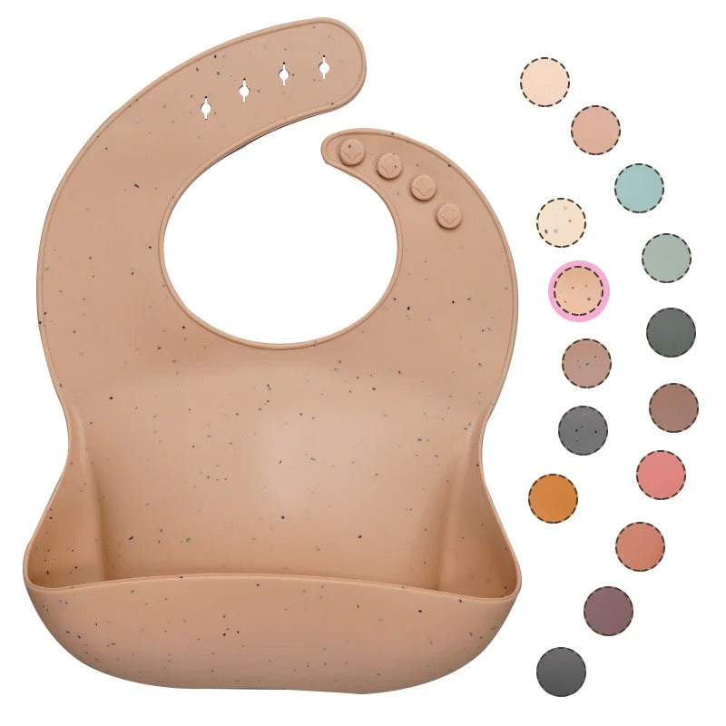 Best Gifts For Newborns Solid Silicone Baby Feeding Bibs Burp Cloths Bandana Fashionable Aprons Breastplate Baby Stuff