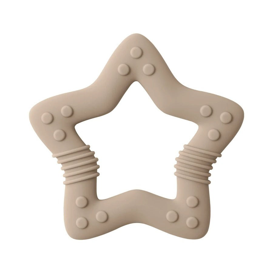 1PCS Silicone Baby Teether Toy BPA Free Cartoon Star Molar For Newborn Teether Chewing Toys Teething Ring Baby Accessories