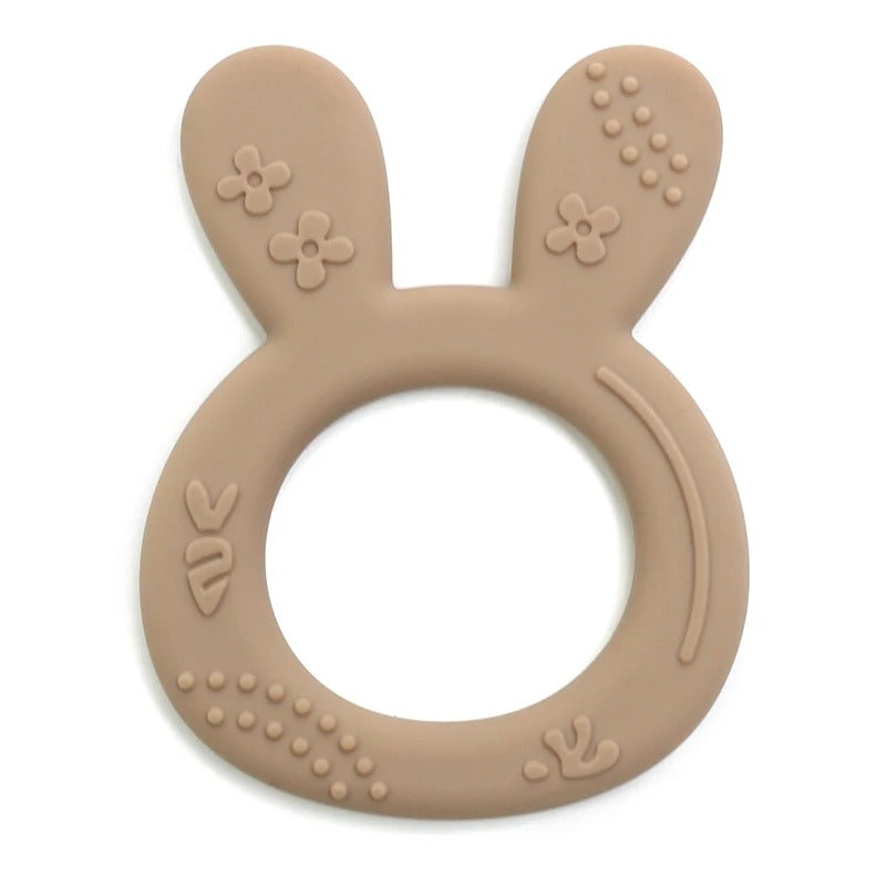 1PCS BPA Free Baby Silicone Teether Toy Cute Chewing Teething Toys Kids Teething Ring Sensory Toys For Toddlers Teether Toy