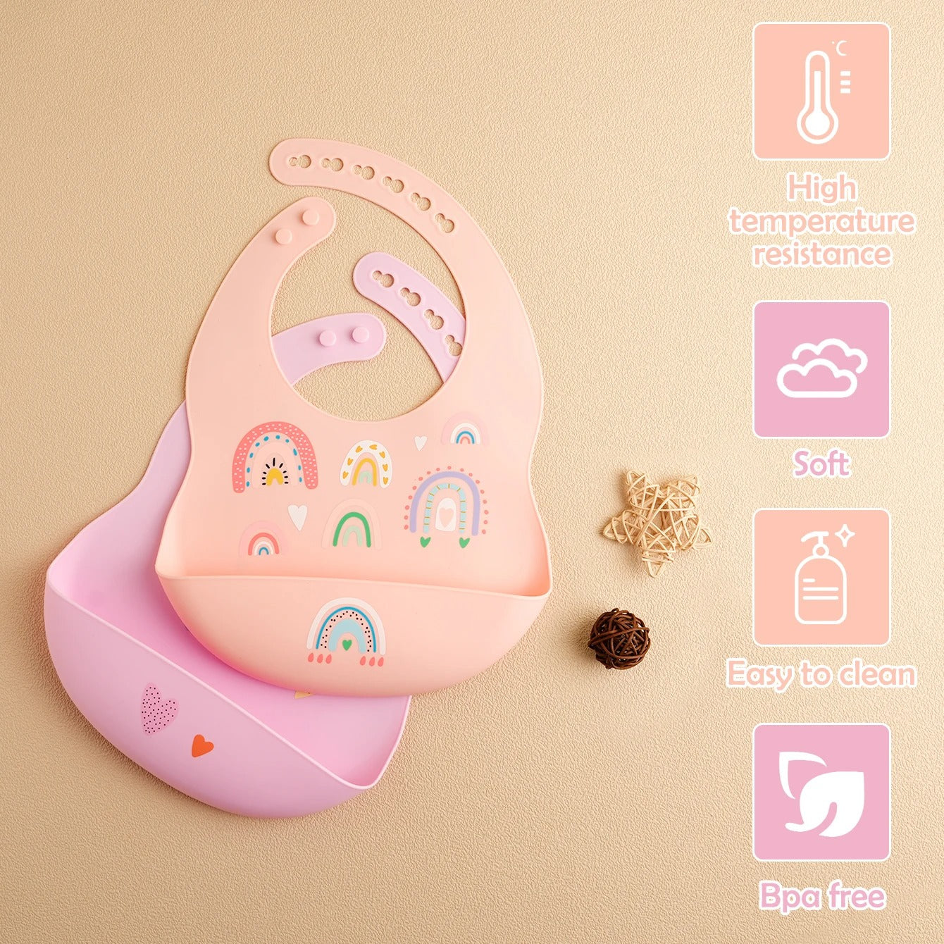 1PCS Silicone Baby Bib Waterproof Saliva Bibs Cartoon Newborn Soft Aprons Portable Baby Burp Scarf Baby Feeding Accessories