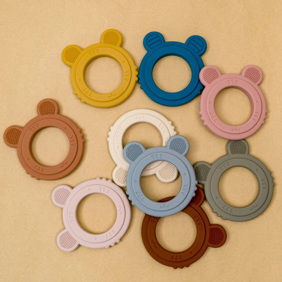 Baby Teether Silicone Toy BPA Free Cartoon Rabbit Nursing Teething Gifts Baby Health Molar Chewing Newborn Accessories Toy