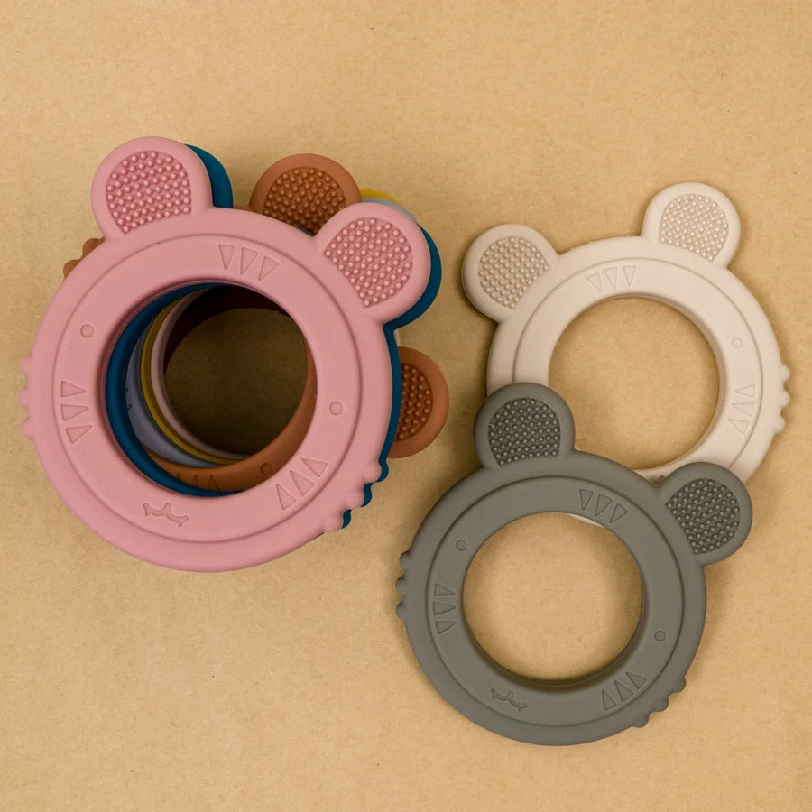 Baby Teether Silicone Toy BPA Free Cartoon Rabbit Nursing Teething Gifts Baby Health Molar Chewing Newborn Accessories Toy