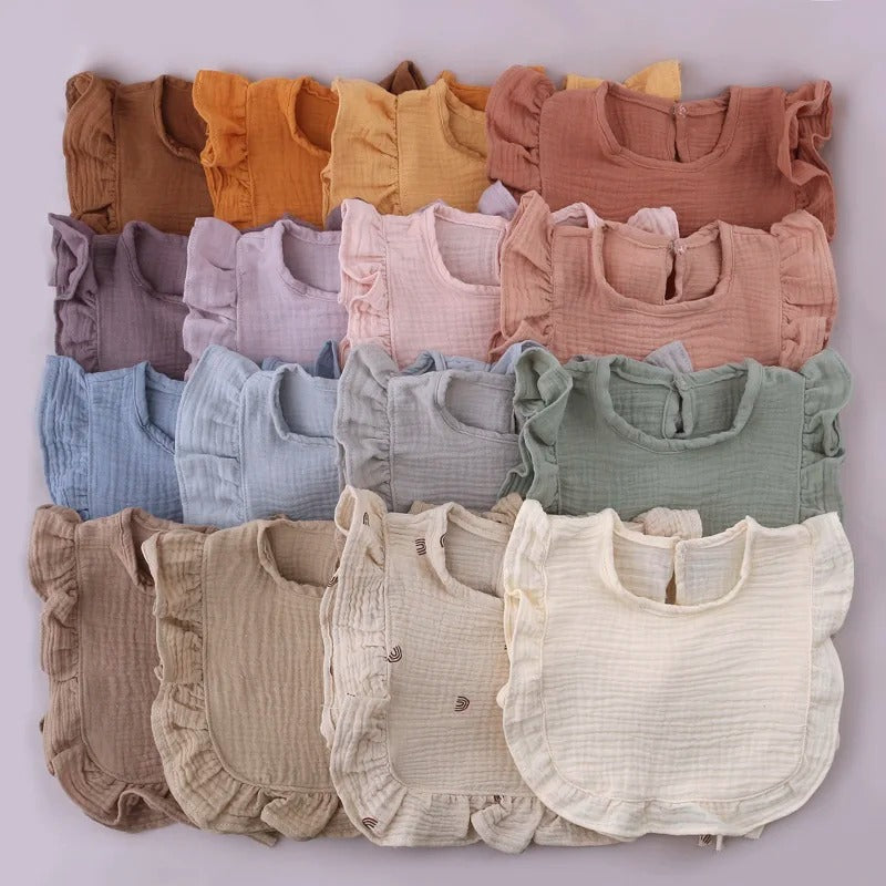 1 Pc Baby Saliva Towel Absorbent Baby Burp Cloth Fashionable Solid Color Feeding Baby Bibs Newborn Accessories