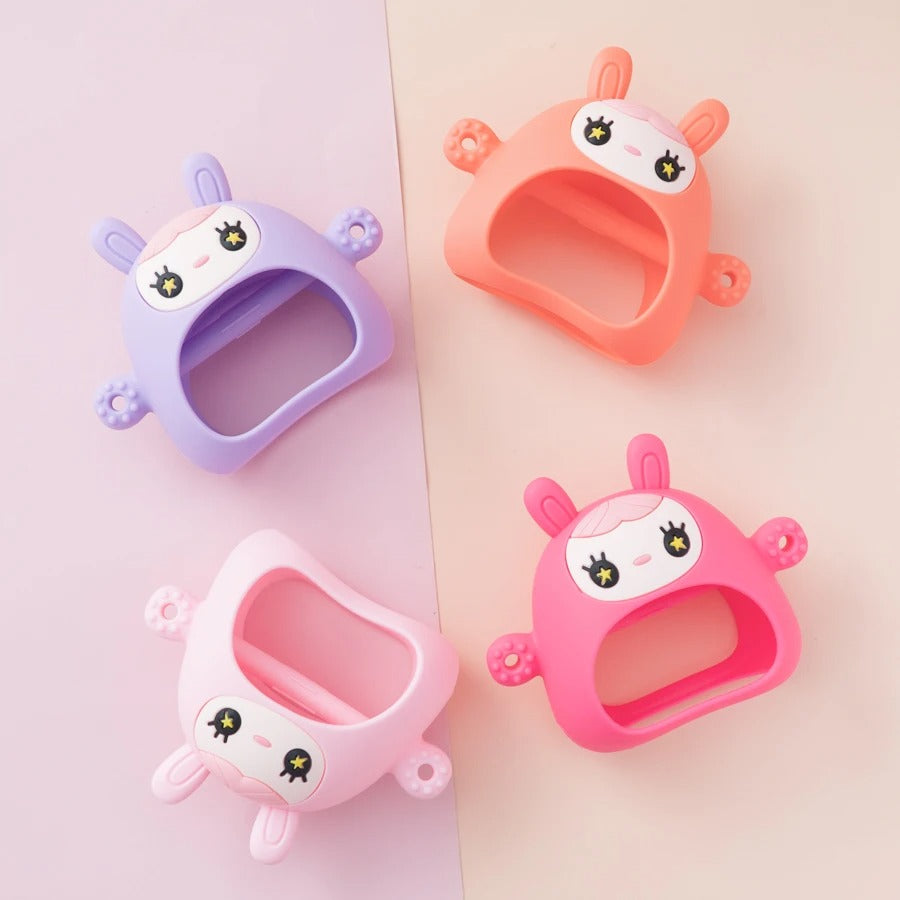 1PC Silicone Teether Toy BPA Free Baby 0-12 Toys Teething Gloves Sensory Toys For Kids Silicone Animal Soothing Molar Toys