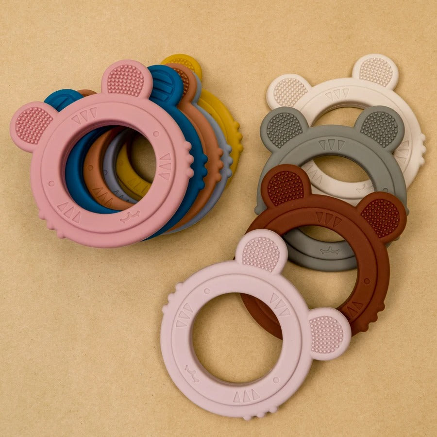 Baby Teether Silicone Toy BPA Free Cartoon Rabbit Nursing Teething Gifts Baby Health Molar Chewing Newborn Accessories Toy