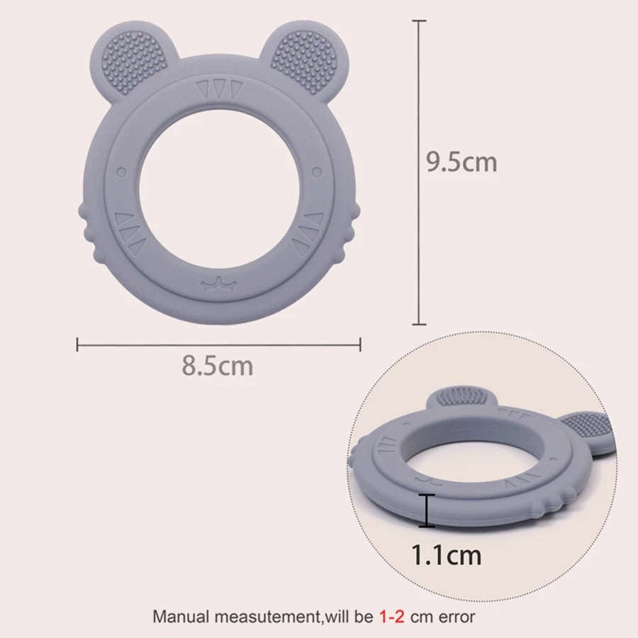 Baby Teether Silicone Toy BPA Free Cartoon Rabbit Nursing Teething Gifts Baby Health Molar Chewing Newborn Accessories Toy