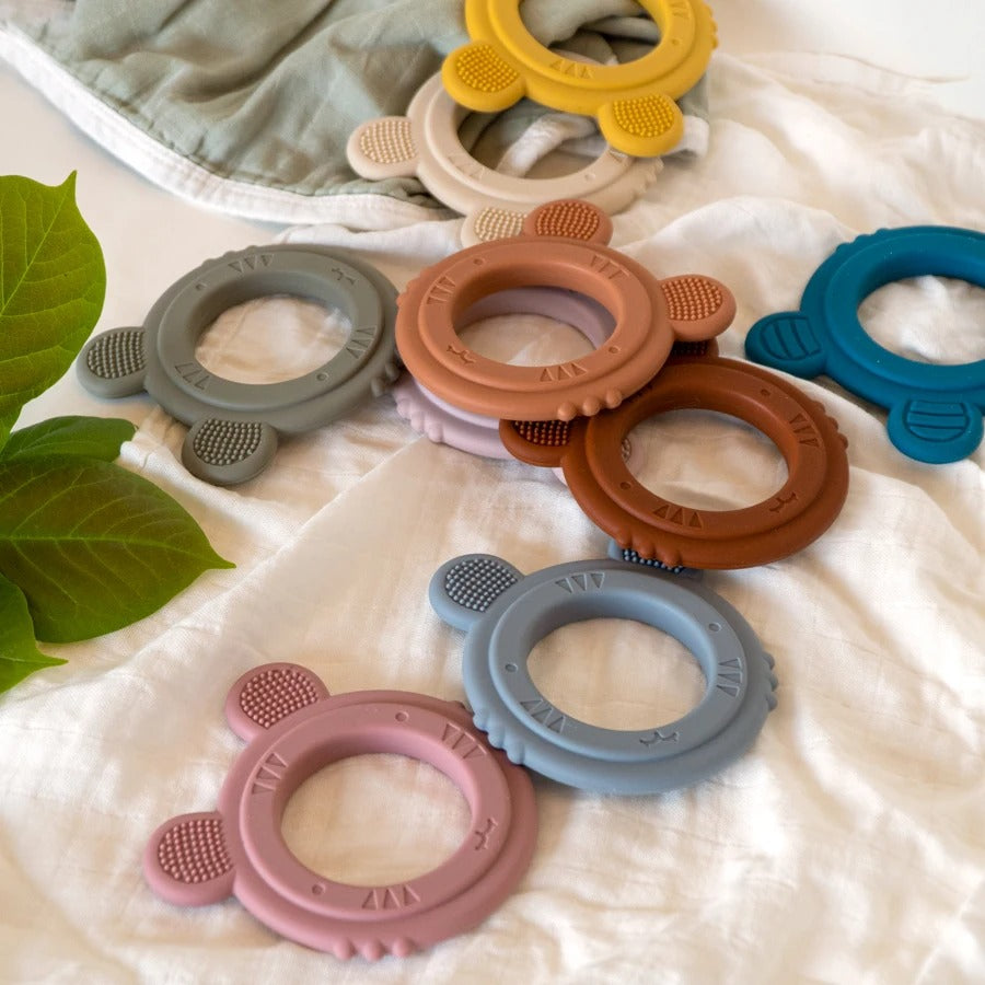 Baby Teether Silicone Toy BPA Free Cartoon Rabbit Nursing Teething Gifts Baby Health Molar Chewing Newborn Accessories Toy