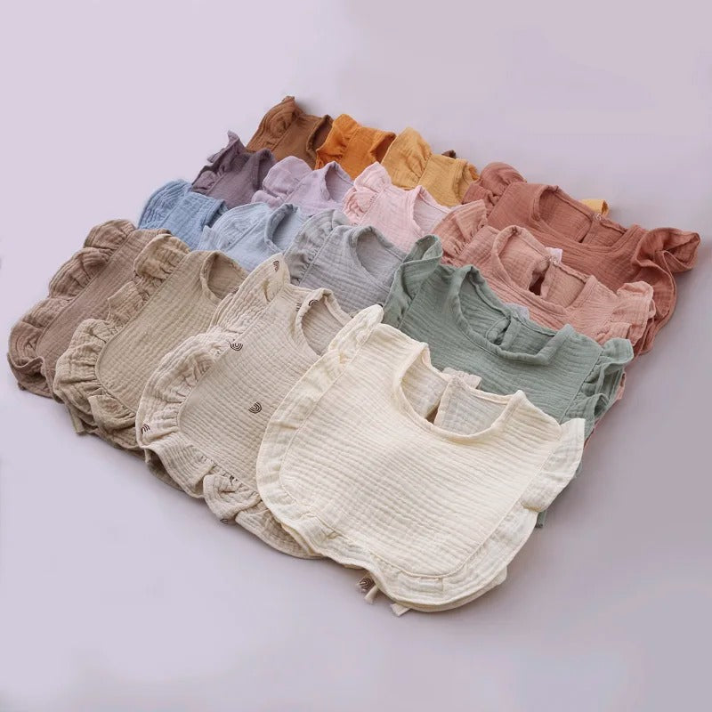 1 Pc Baby Saliva Towel Absorbent Baby Burp Cloth Fashionable Solid Color Feeding Baby Bibs Newborn Accessories