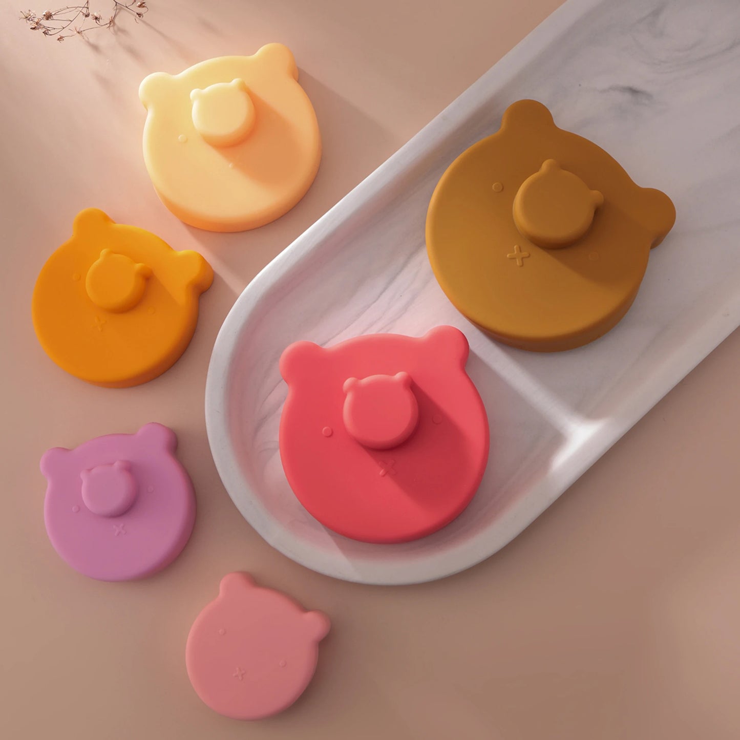 1Set Silicone Building Blocks Baby Teether Toy BPA Free Soft Stacking Montessori Puzzle 0-3Y Educational Toy Baby Stuff