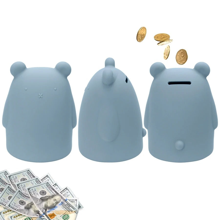 Cute Cartoon Animal Silicone Piggy Bank Money Coin For Attracting Money Jar Coins Money Box Savings Box Coins Baby Toy