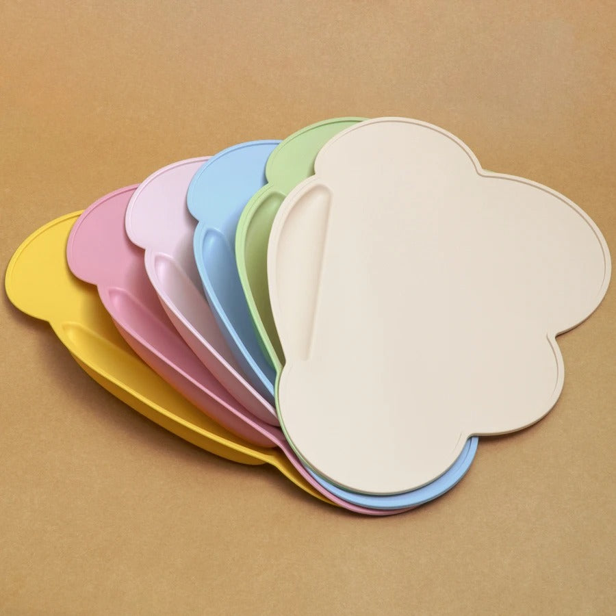 1pc Silicone Cloud Shape Baby Placemat Portable Placemat For Feeding Dishes Plate Kids Non-slip Plate Mat Children's Tableware