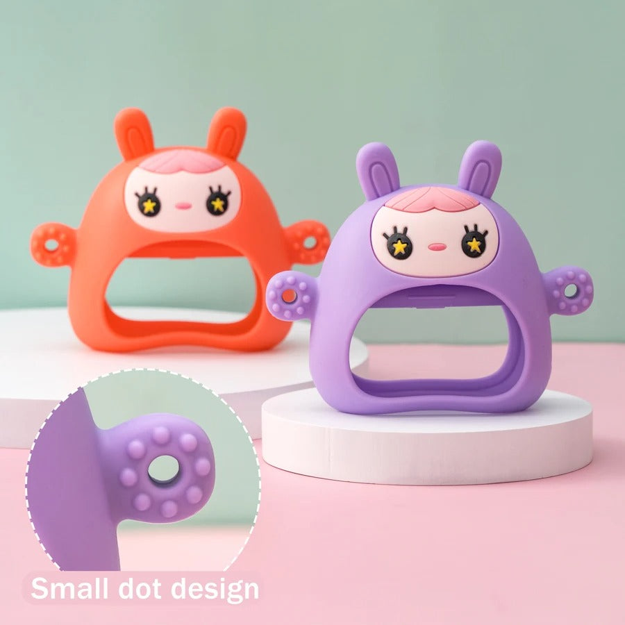 1PC Silicone Teether Toy BPA Free Baby 0-12 Toys Teething Gloves Sensory Toys For Kids Silicone Animal Soothing Molar Toys