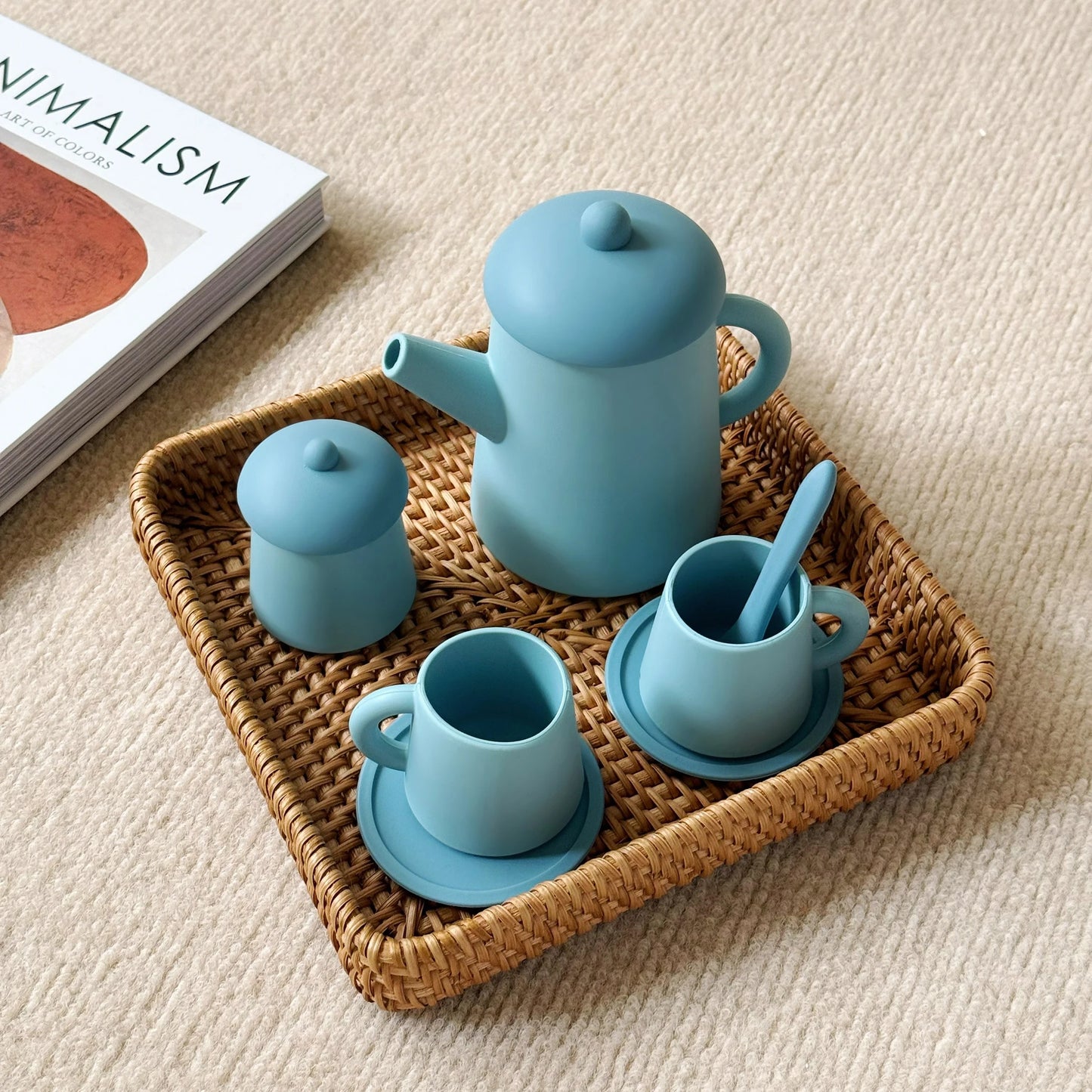 7PCS/Set Baby Silicone Feeding Cup Tableware Set BPA Free Learning Drink Cup For Kids Toddler Educational Toys Baby Shower Gifts