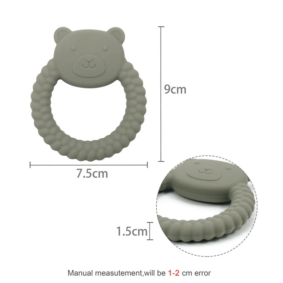 Silicone Kids Baby Teether Toys Products Creative Cartoon Animal Teething Infant Chewing Toy Accessories Nursing Gift