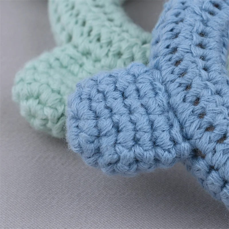 Food Grade Wooden Rings Wristband Infant Feeding Circles Bites Toys DIY Knitting Baby Teether Toys Newborn Fitness Frame Pendant