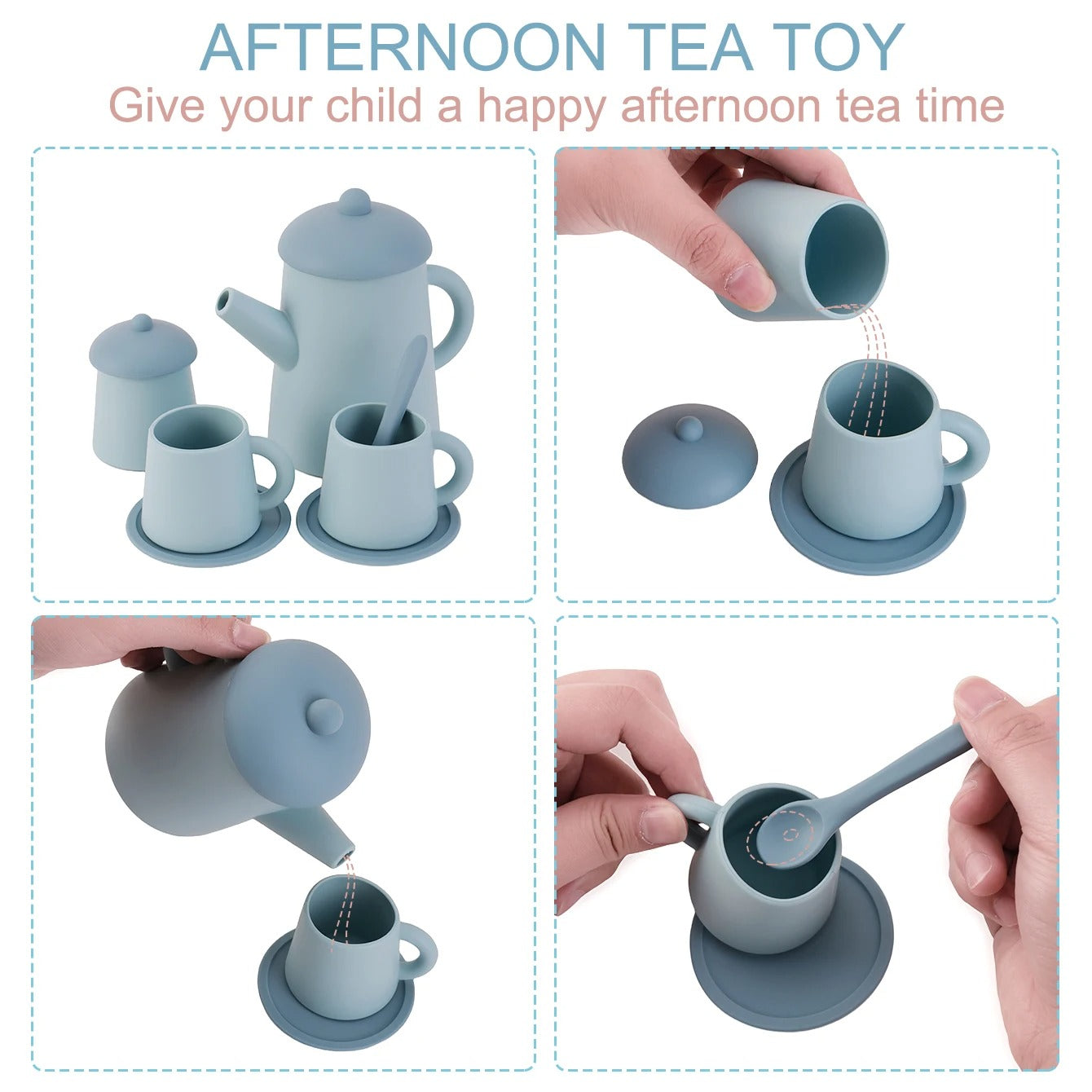 7PCS/Set Baby Silicone Feeding Cup Tableware Set BPA Free Learning Drink Cup For Kids Toddler Educational Toys Baby Shower Gifts