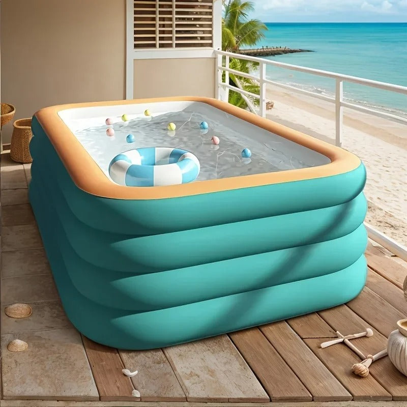 Thickened PVC inflatable swimming pool for adults and children outdoor water party summer garden courtyard home foldable pool