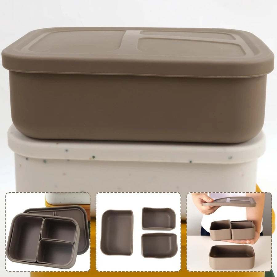 Detachable Lunch Box Portable Bento Box Silicone Dishes For Baby Leakproof Food Container Feedings Set Bowl Tableware Baby Items
