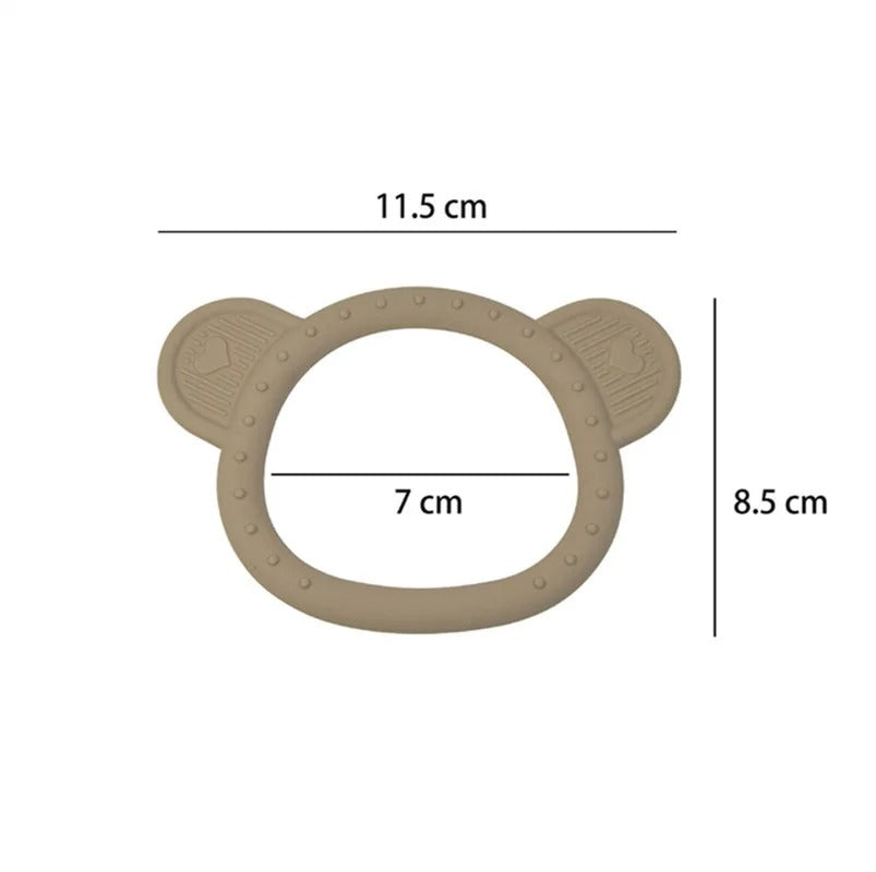 New Cartoon Animal Baby Teether Health Care Molar Toy Tactile Cognition Chewing Teething Toy Silicone Newborn Accessories